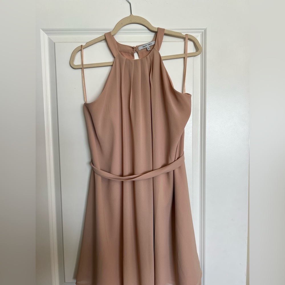 Naked Zebra Tan Short Dress